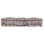 Voir la diapositive 2 : ATMOSPHERA Coussin de Sol  Dorian  40x40cm Gris