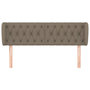 Voir la diapositive 3 : VIDAXL Tete de lit avec oreilles Taupe 163x23x78/88 cm Tissu