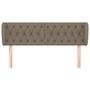 Voir la diapositive 3 : VIDAXL Tete de lit avec oreilles Taupe 163x23x78/88 cm Tissu