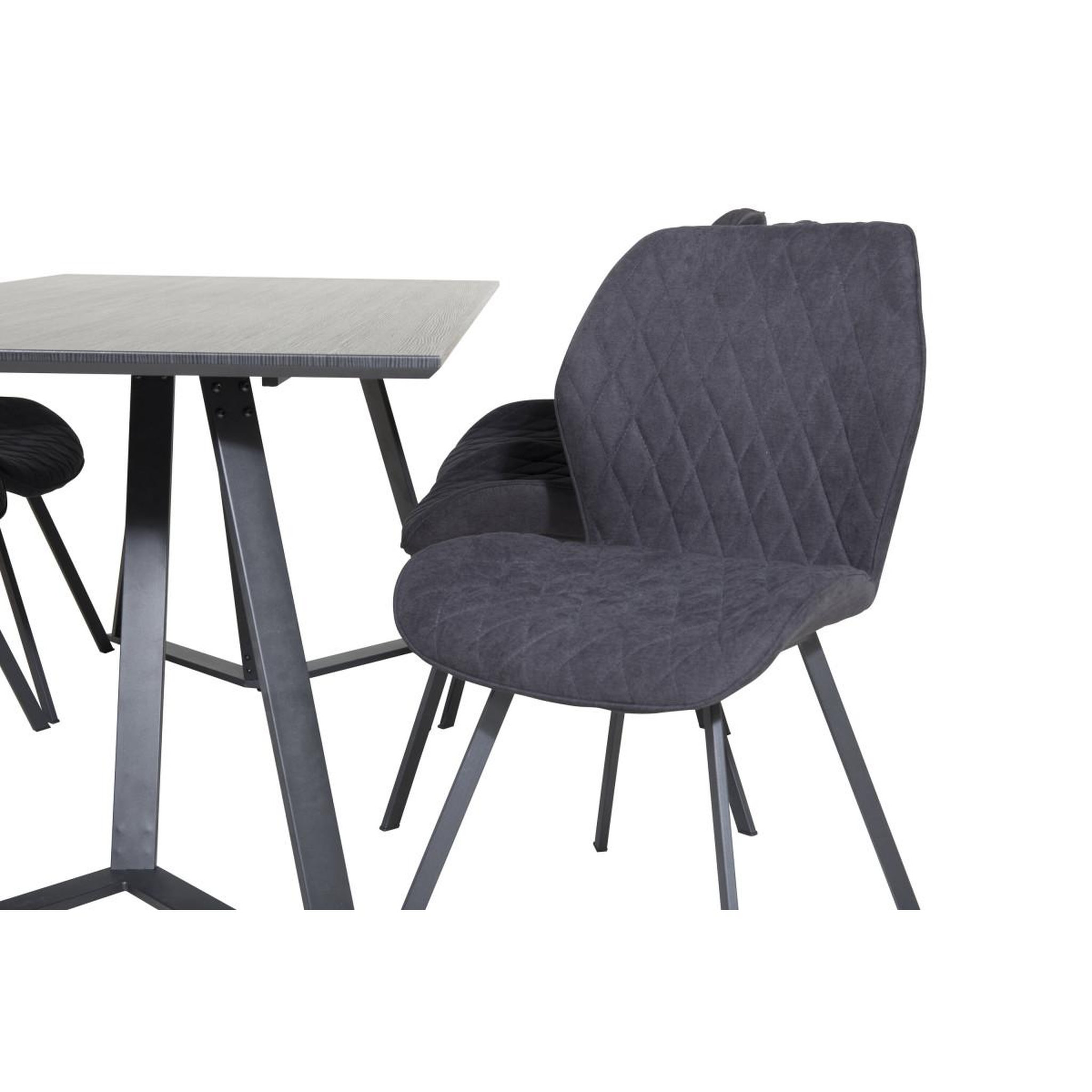Voir la diapositive 3 : Paris Prix Ensemble table à manger & 6 chaises  marina & gemma  180cm noir