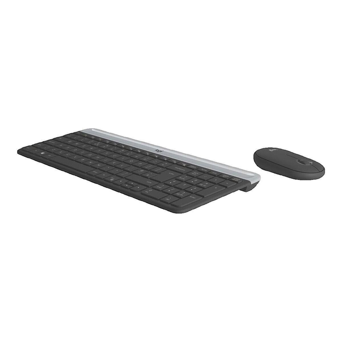 Logitech Ensemble Clavier et Souris sans fil Logitech MK470 Graphite