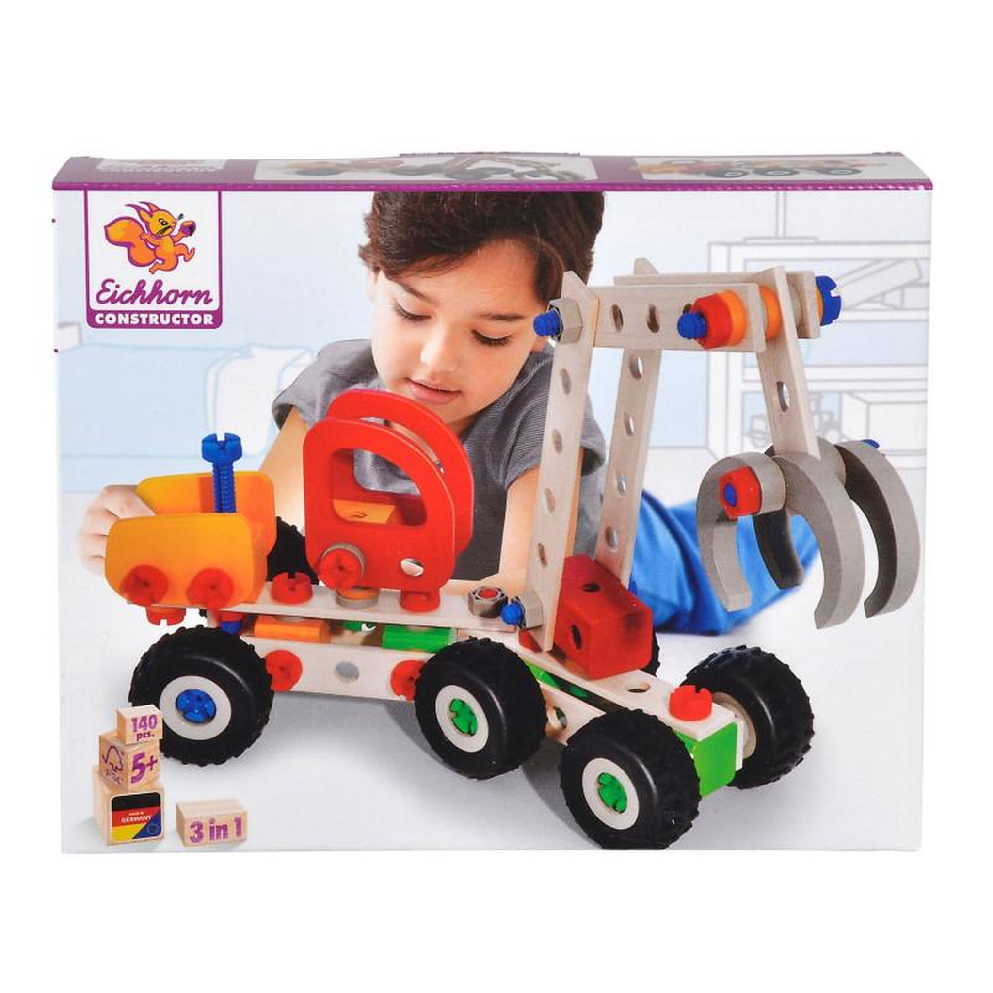 Eichhorn Eichhorn Constructor 3in1, 140 pcs.