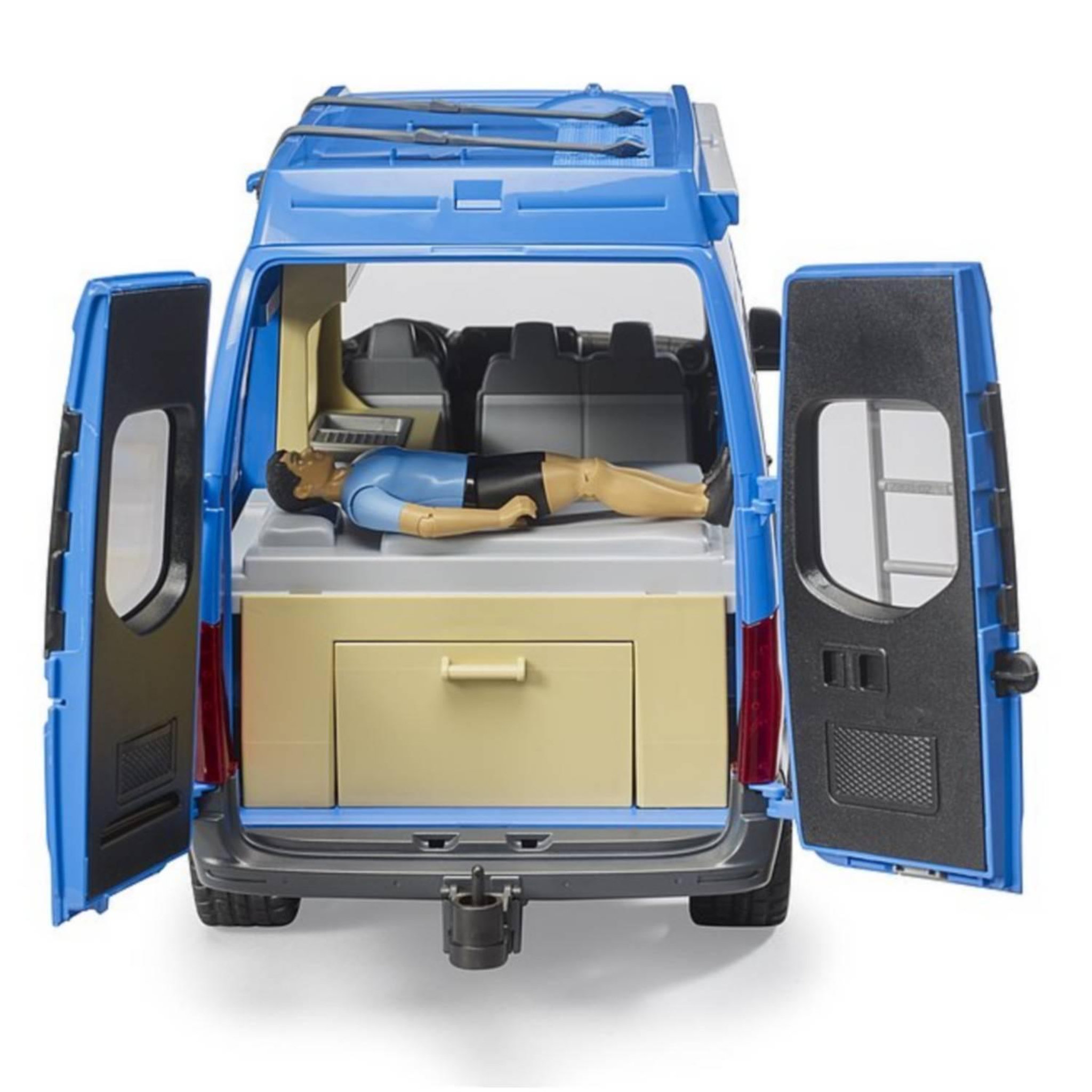 Voir la diapositive 4 : Bruder MB Sprinter Camper avec conducteur