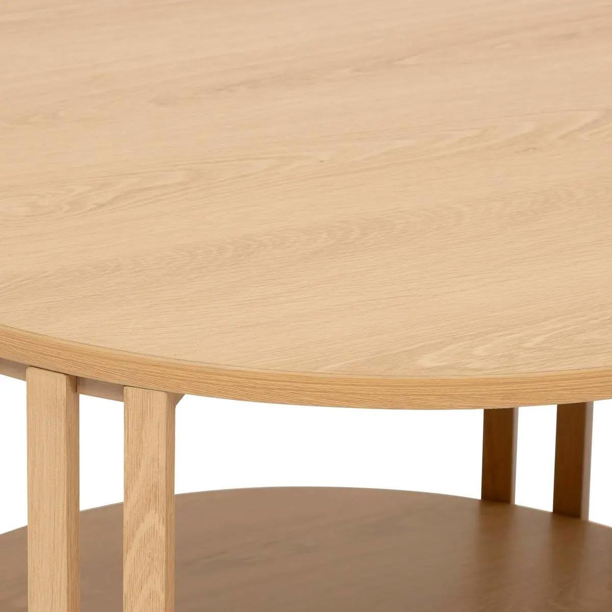Voir la diapositive 2 : FIVE Table basse design  slat  60cm beige
