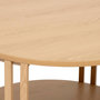 Voir la diapositive 2 : FIVE Table Basse Design  Slat  60cm Beige