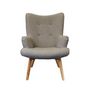 Voir la diapositive 2 : Paris Prix Fauteuil Design en Bois  Helsinki  99cm Gris