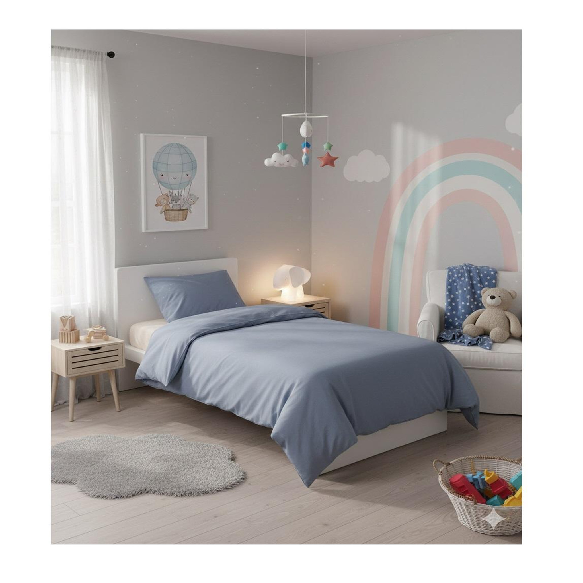 Voir la diapositive 4 : Eden Housse de couette + 1 taie 140 x 200 cm lilie