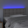 Voir la diapositive 3 : VIDAXL Tete de lit a LED Gris 100x5x78/88 cm Similicuir