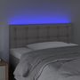 Voir la diapositive 3 : VIDAXL Tete de lit a LED Gris 100x5x78/88 cm Similicuir