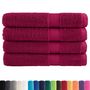 Voir la diapositive 2 : VIDAXL Serviettes de sauna de qualité supérieure SOLUND 4 pcs bordeaux