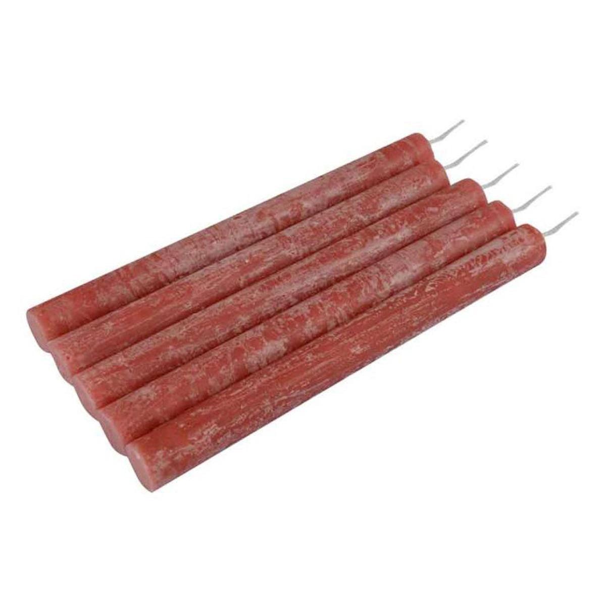 Paris Prix Lot de 5 Bougies Chandelier  Rustique  20cm Rose