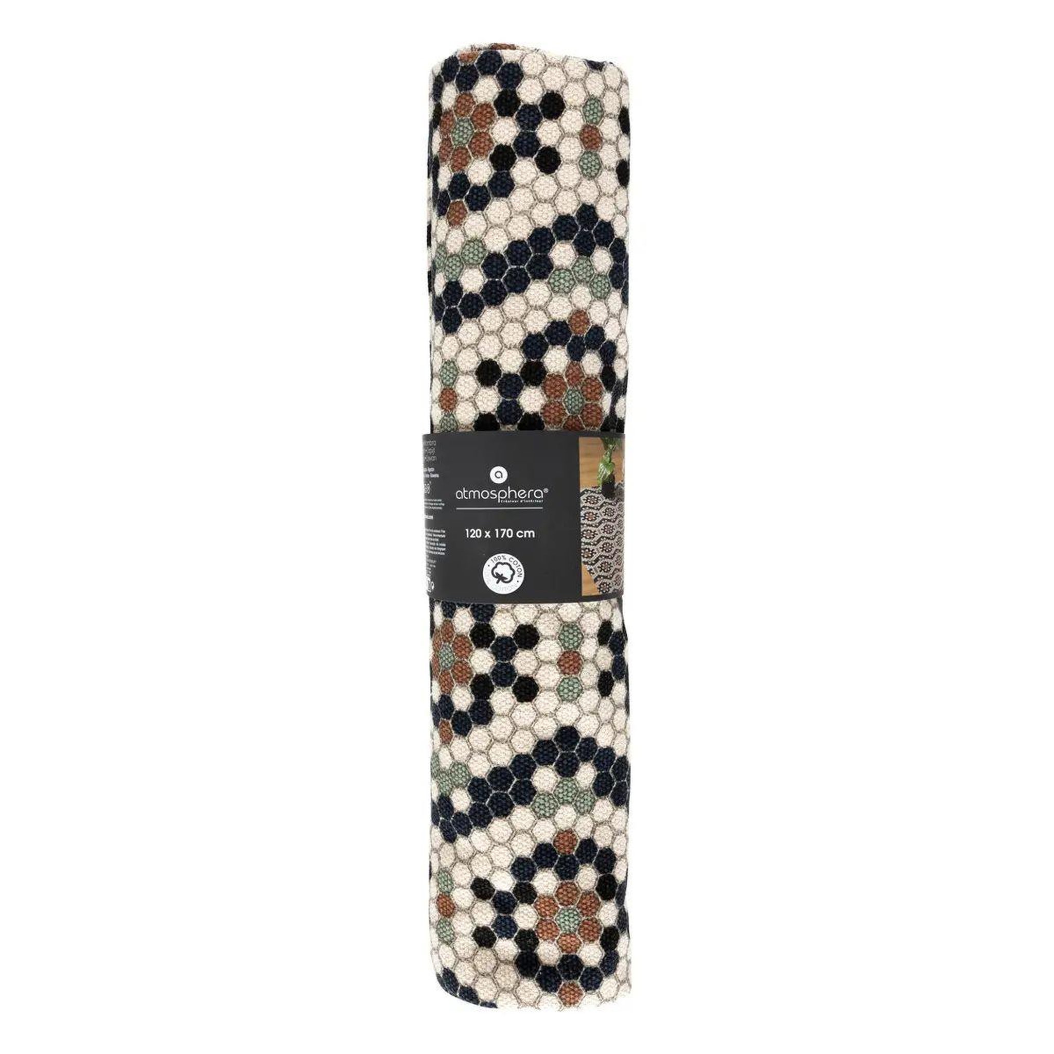 Voir la diapositive 3 : ATMOSPHERA Tapis déco  café  120x170cm multicolore