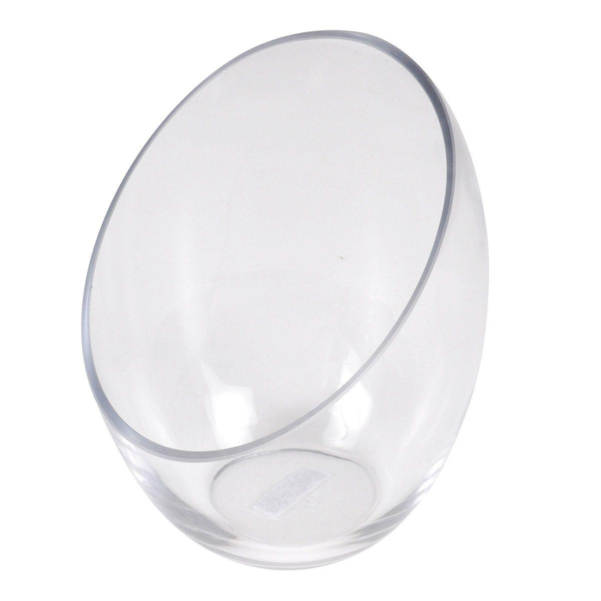 HOMEA Photophore design  biseauté  18cm transparent