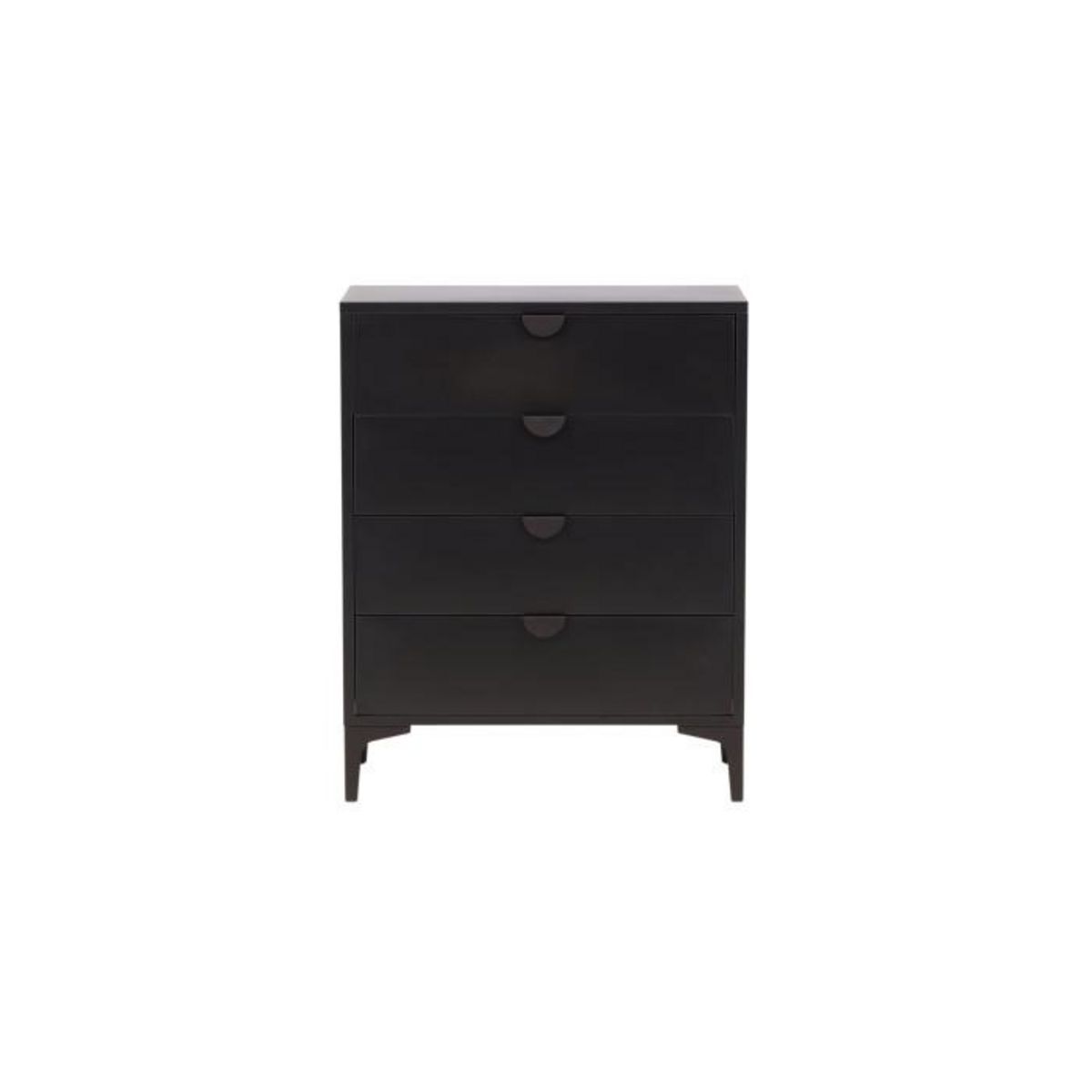 Paris Prix Commode Design 4 Tiroirs  Piring  98cm Noir