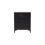 Voir la diapositive 2 : Paris Prix Commode Design 4 Tiroirs  Piring  98cm Noir