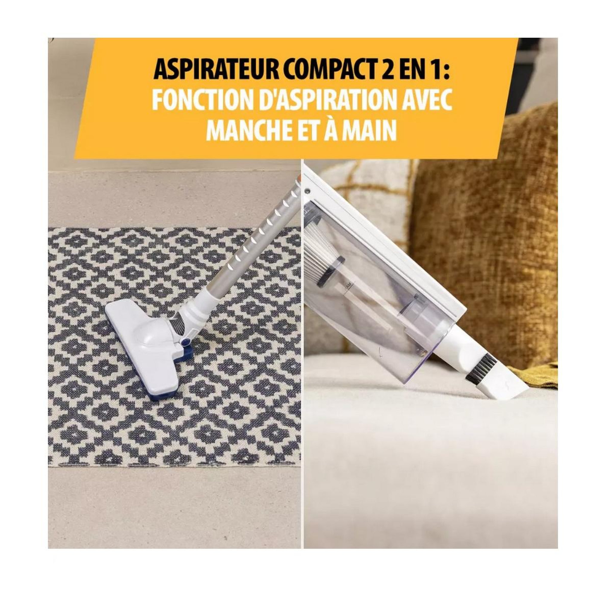 Voir la diapositive 3 : TRISTAR Aspirateur balai filaire 2en1 230v - SZ-2308