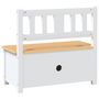 Voir la diapositive 5 : VIDAXL Banc de rangement pour enfants Blanc et beige 60x30x55 cm MDF