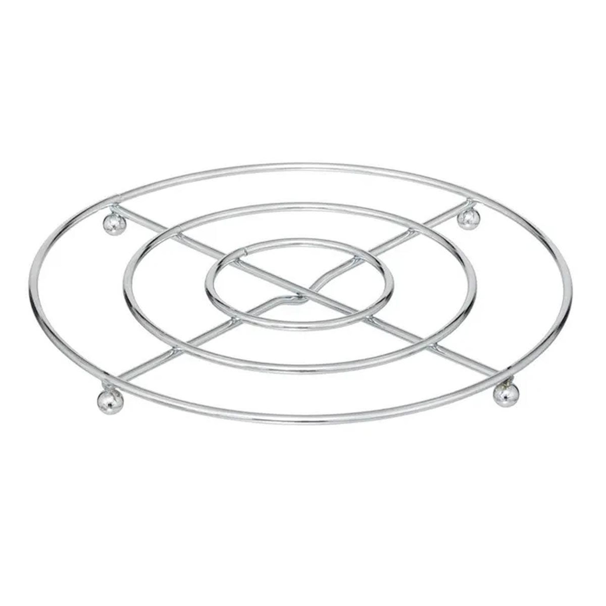 FIVE Dessous de plat en métal  cuisine  20cm argent