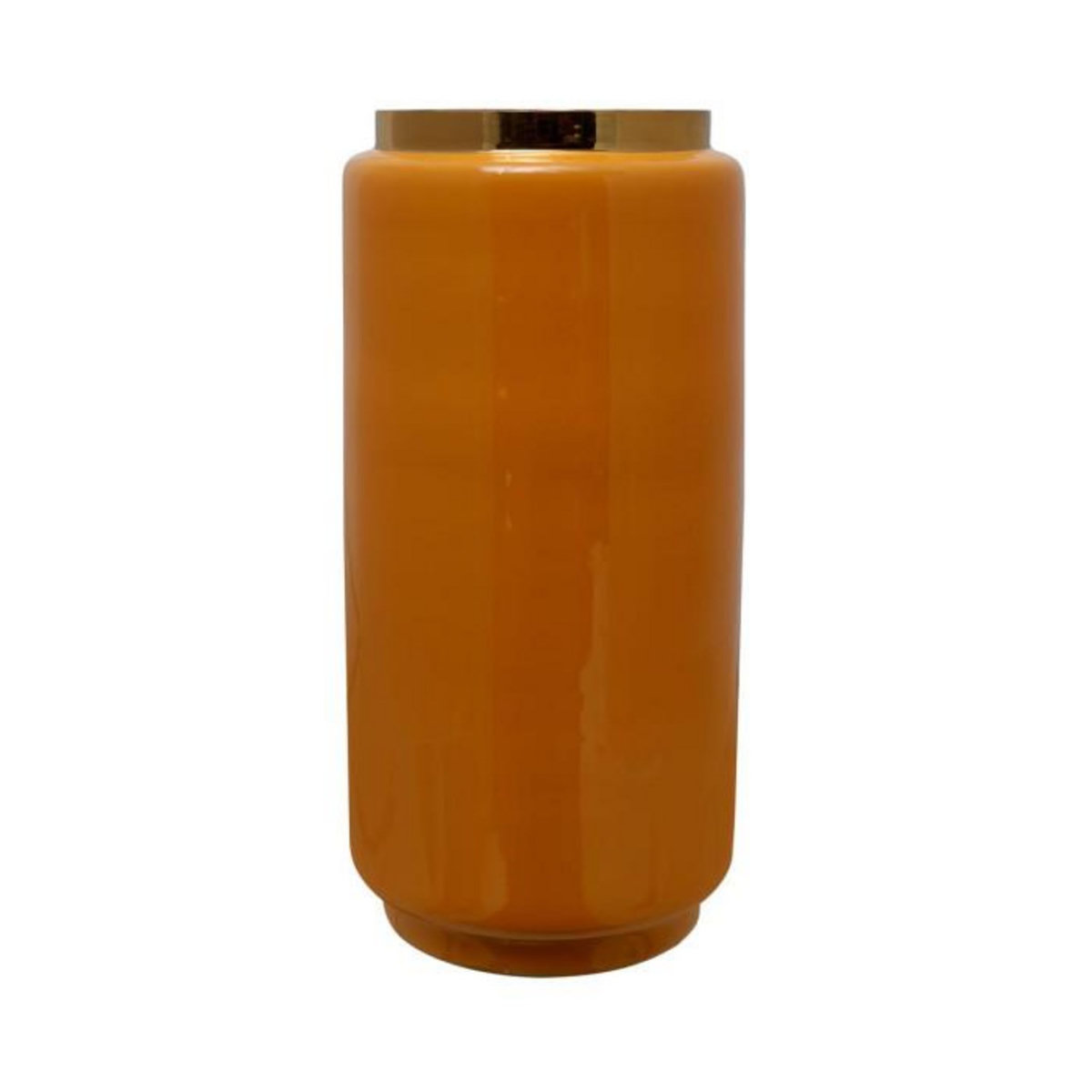 Paris Prix Vase Déco Rond  Uniqa  30cm Jaune & Or