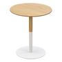 Voir la diapositive 1 : Paris Prix Table d'Appoint Design  Rhoda  40cm Naturel & Blanc