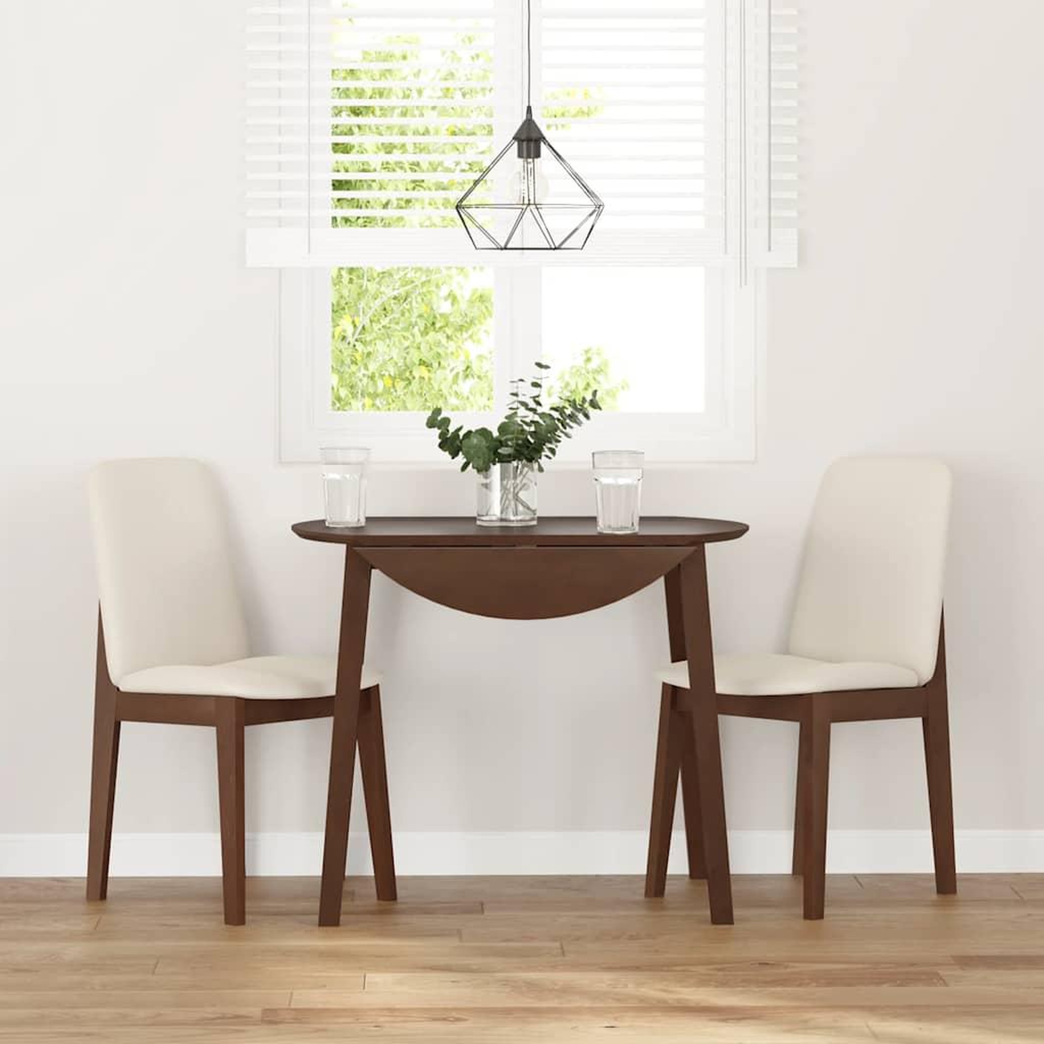 Voir la diapositive 3 : VIDAXL Chaises a manger coussins 2 pcs marron bois massif caoutchouc