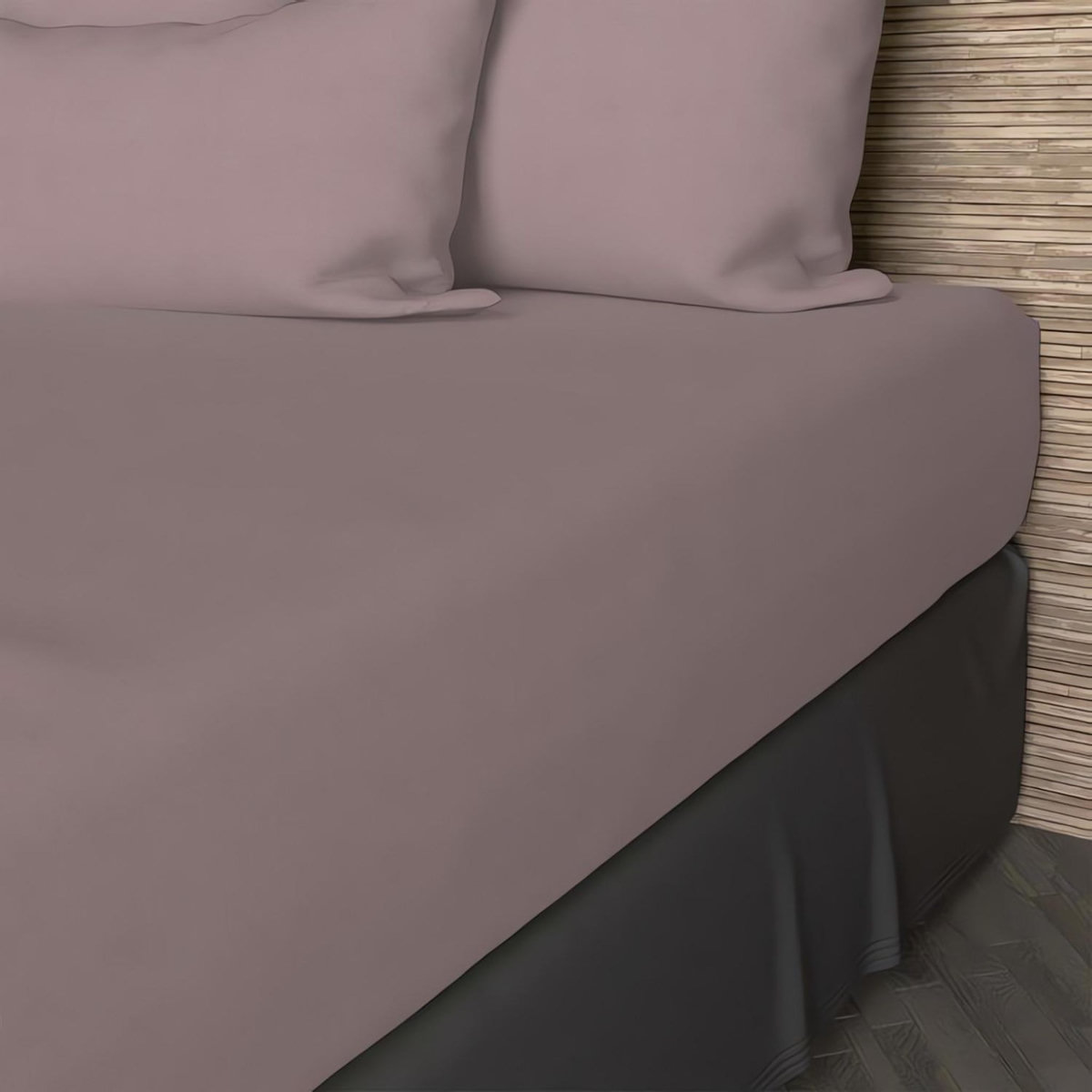 SOLEIL D'OCRE Drap housse en coton 57 fils UNI, par Soleil d'ocre