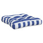 Voir la diapositive 5 : VIDAXL Coussins de palette lot de 3 rayures bleues/blanches