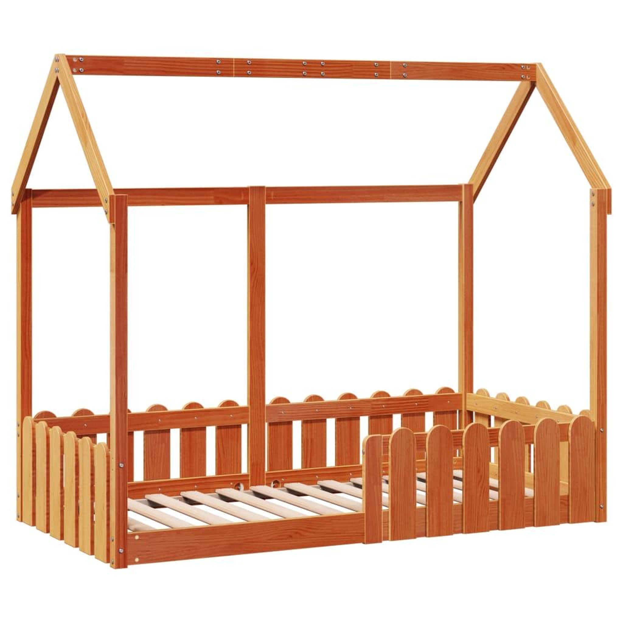Voir la diapositive 3 : VIDAXL Cadre de lit d'enfants forme de maison sans matelas 80x160 cm