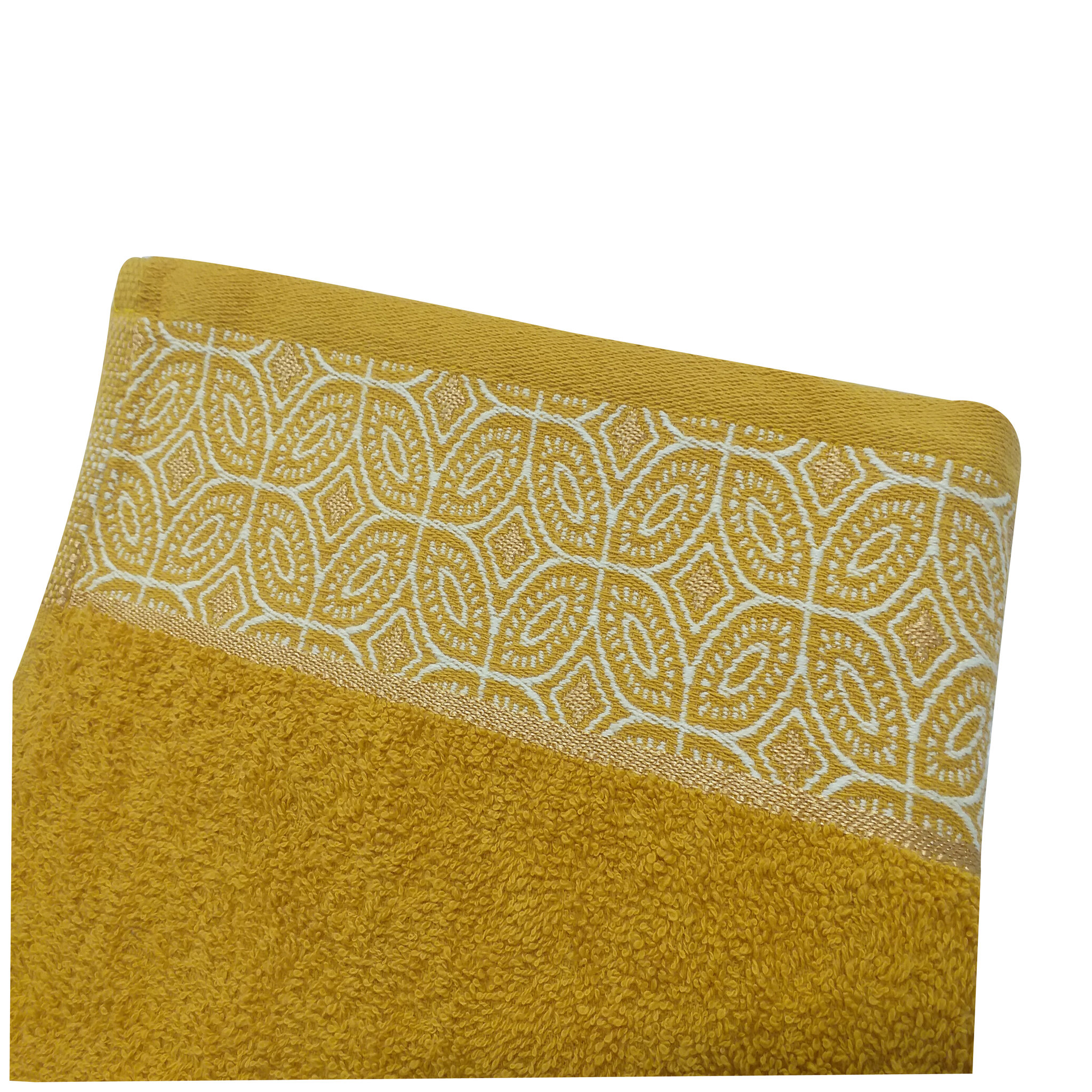 Voir la diapositive 2 : ACTUEL Serviette de toilette fantaisie en coton 450gsm IBIZA