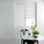 Voir la diapositive 1 : Paris Prix Store Enrouleur Jour Nuit  Daynight  45x180cm Blanc