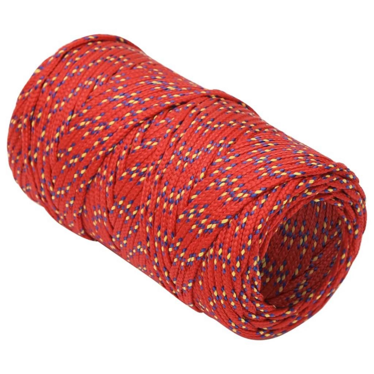 VIDAXL Corde de bateau Rouge 2 mm 50 m Polypropylene