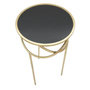 Voir la diapositive 4 : Paris Prix Table d'Appoint Design  Ring  80cm Noir & Or