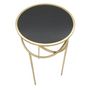 Voir la diapositive 4 : Paris Prix Table d'Appoint Design  Ring  80cm Noir & Or
