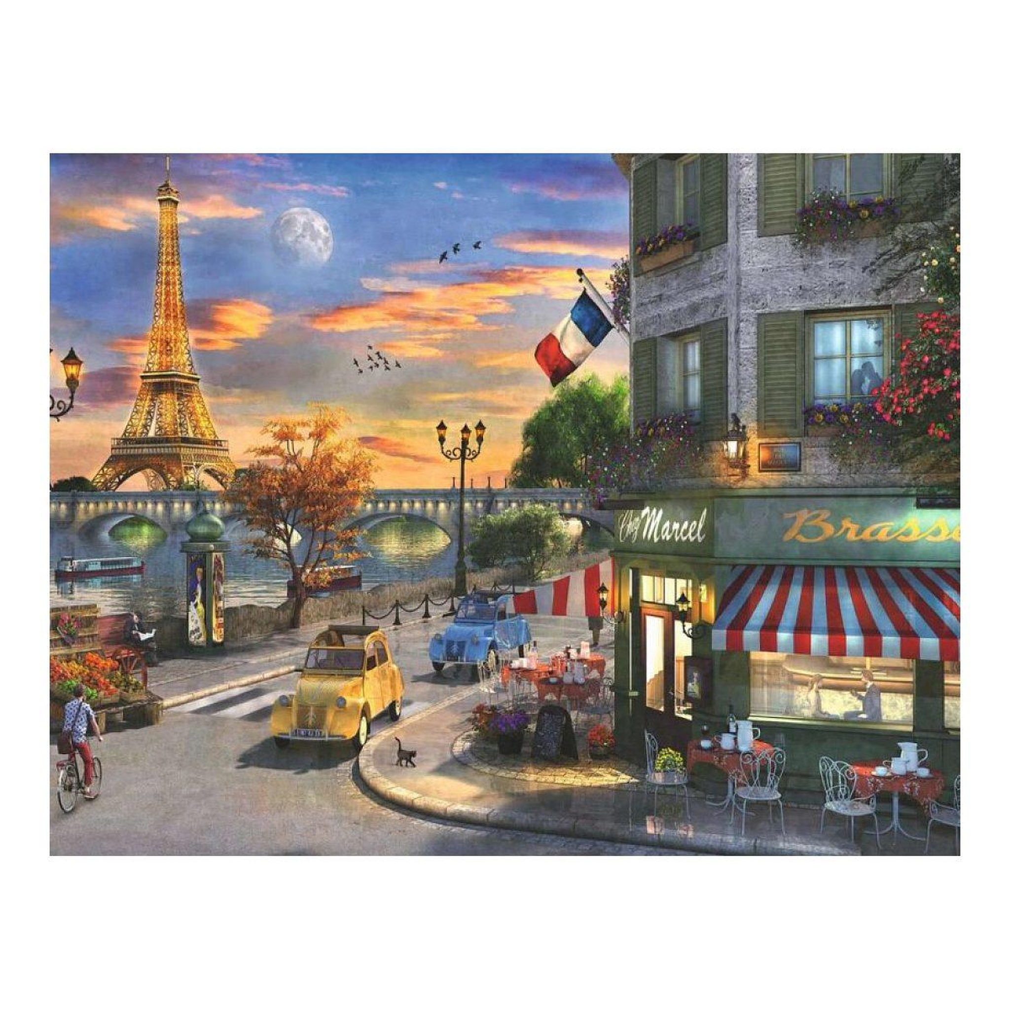 Voir la diapositive 2 : RAVENSBURGER Puzzle soiree romantique a paris 2000 pieces