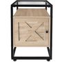 Voir la diapositive 2 : tectake Table de chevet Style industriel 40 x 43 605 cm