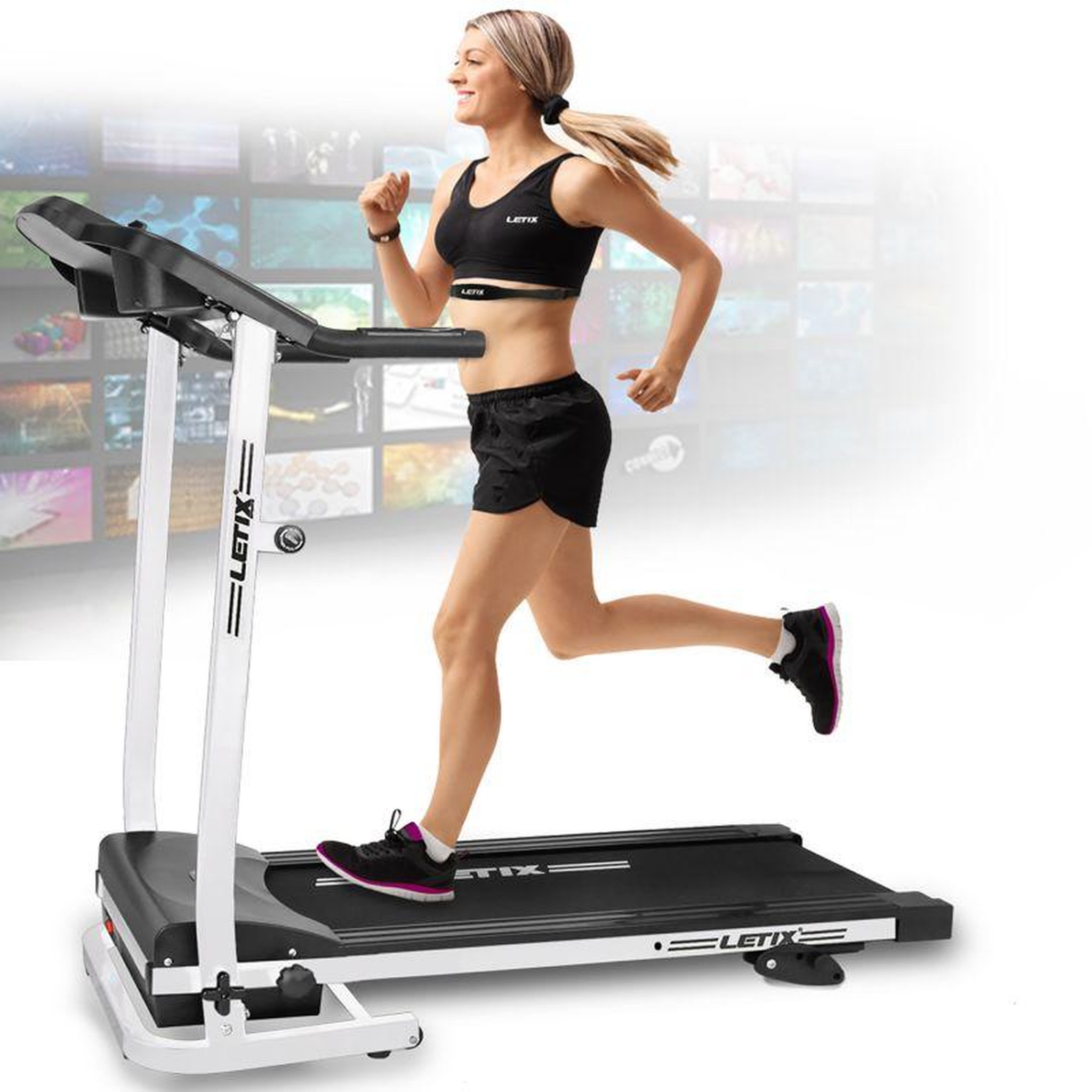 Voir la diapositive 2 : SPARRAW Tapis de Course Pro pliable & inclinable sur 3 niveaux - 10KM/H
