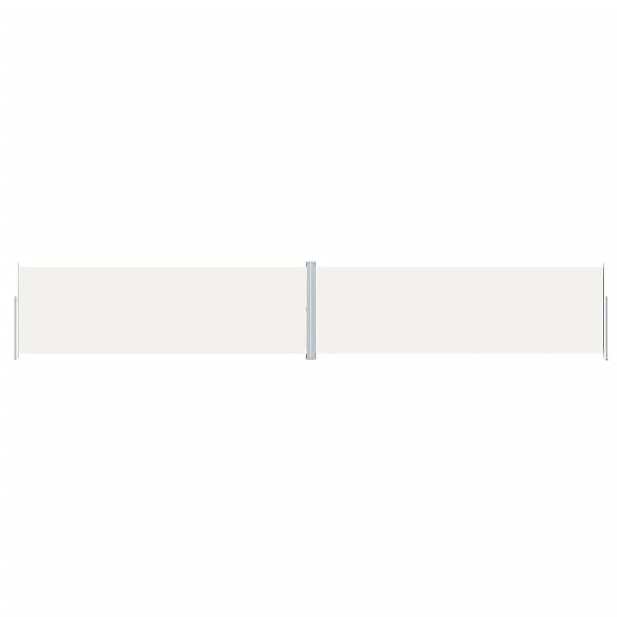 Voir la diapositive 2 : VIDAXL Auvent lateral retractable Creme 200x1200 cm