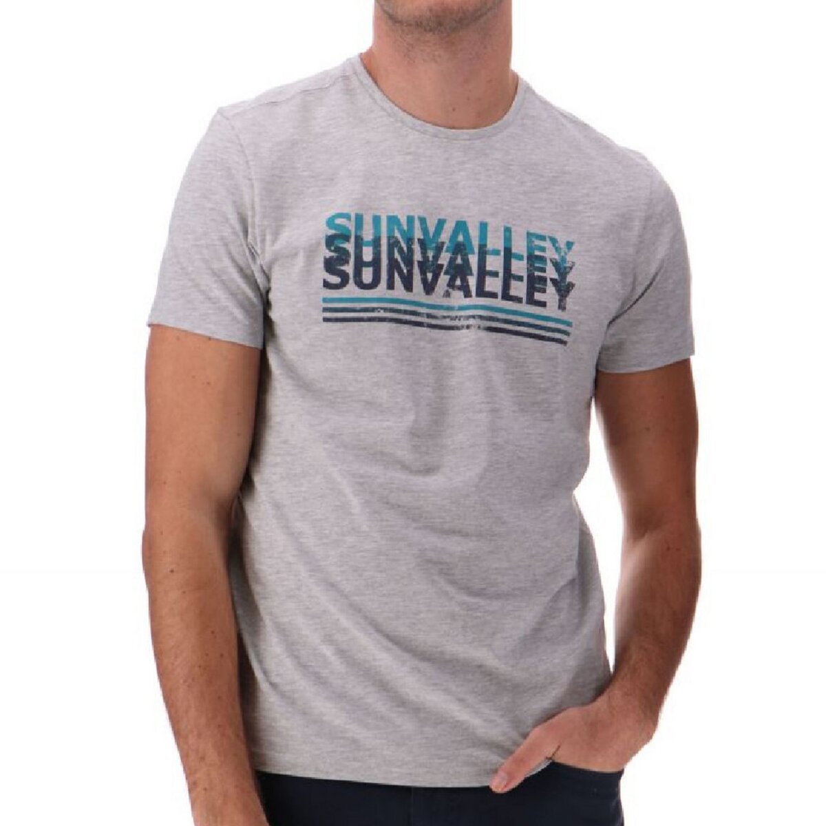 SUN VALLEY T-shirt Gris Homme Sun Valley Colisa