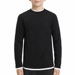 Jack & Jones Pull Noir Garçon Jack & Jones Twinn Knit Neck. Coloris disponibles : Noir