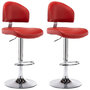 Voir la diapositive 2 : VIDAXL Tabourets de bar lot de 2 rouge bordeaux similicuir