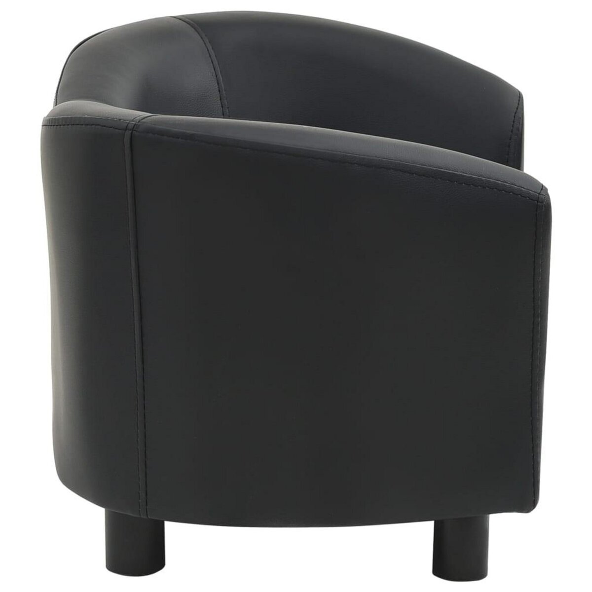 VIDAXL Canape pour chien Noir 67x41x39 cm Similicuir