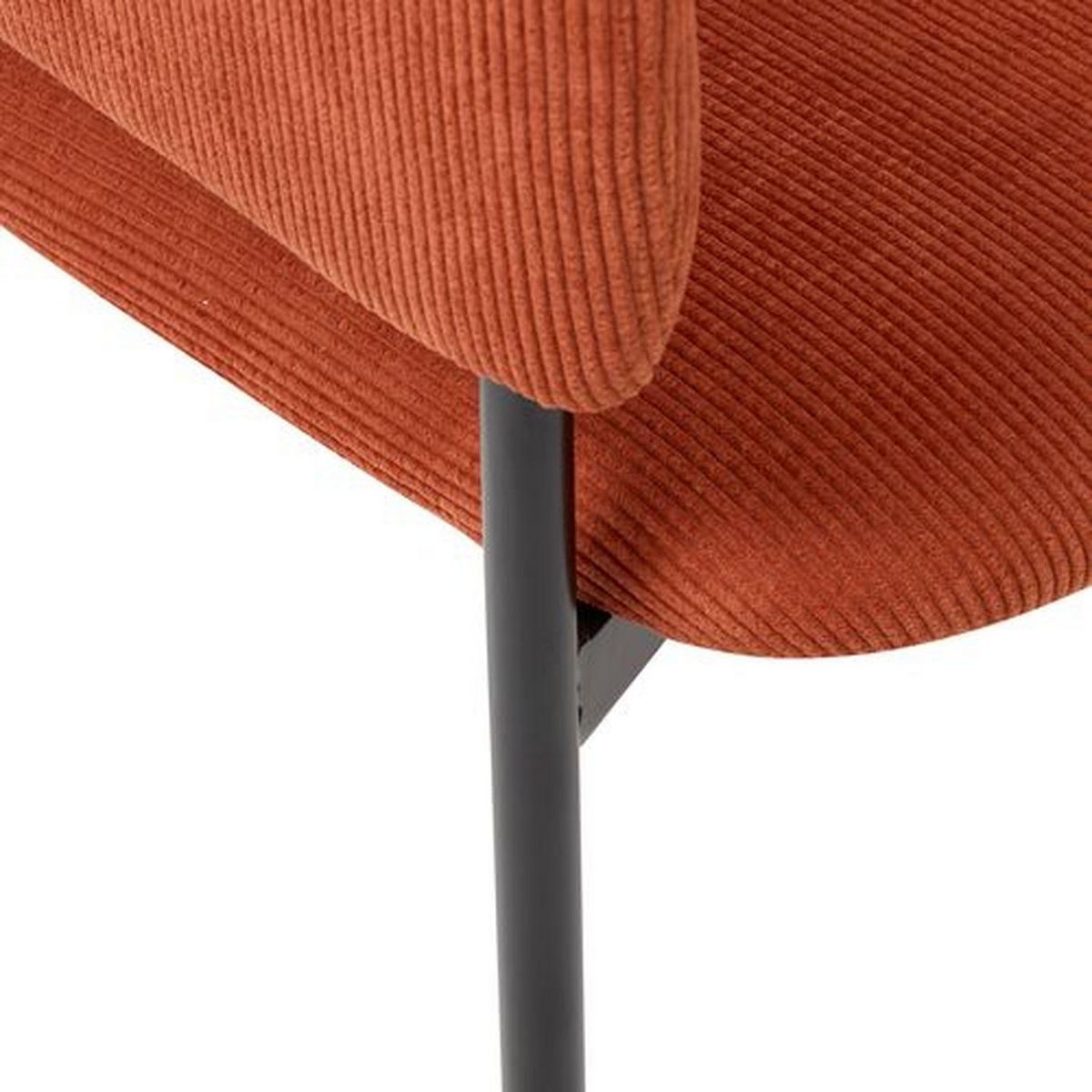 ATMOSPHERA Lot de 2 fauteuils à diner en velours SOLEA