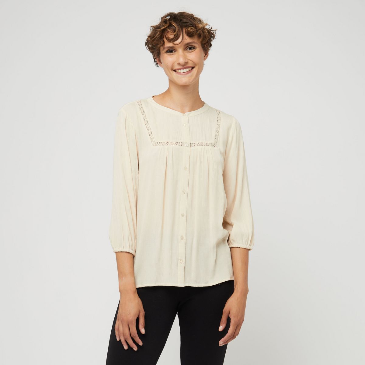 INEXTENSO Blouse beige femme