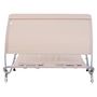 Voir la diapositive 5 : OUTSUNNY Bain de soleil 2 places lit de jardin design contemporain toit réglable 2 roulettes 2 oreillers acier époxy polyester sable