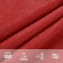 Voir la diapositive 5 : VIDAXL Voile d'ombrage 160 g/m^2 Rouge 3/4x2 m PEHD