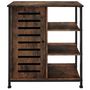 Voir la diapositive 2 : tectake Buffet style industriel Bois foncé industriel, rustique