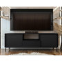 Voir la diapositive 1 : BEST MOBILIER Girona - meuble tv ouvert - noir - 174 cm