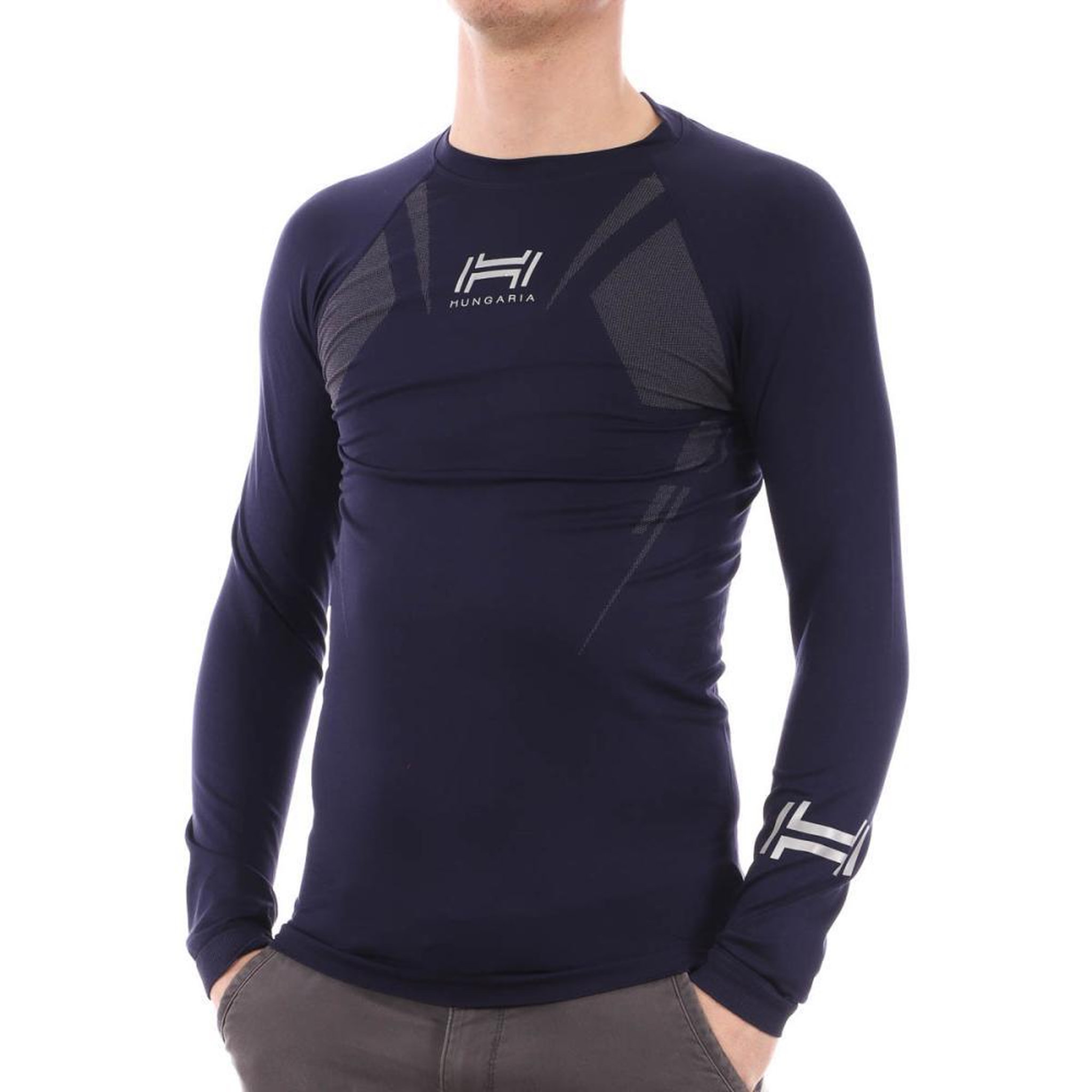Voir la diapositive 1 : HUNGARIA Sous-maillot marine homme Hungaria Basic Baselayers shirt/15