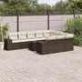 Voir la diapositive 1 : VIDAXL Salon de jardin et coussins 11 pcs marron resine tressee