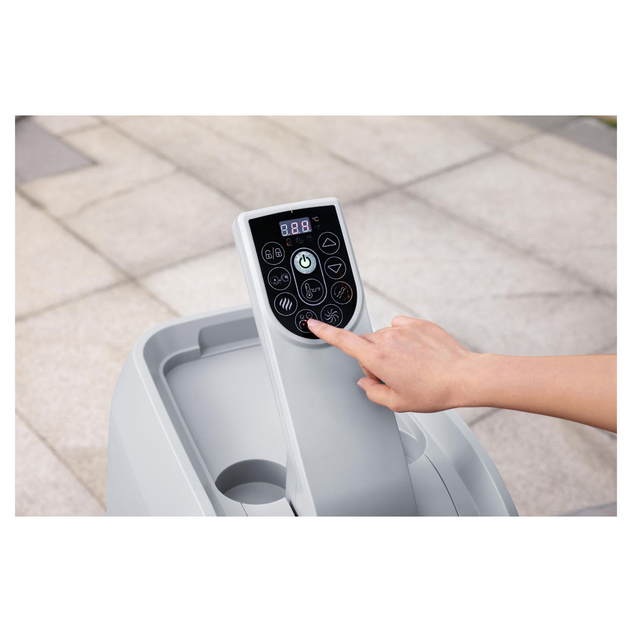 Voir la diapositive 3 : BESTWAY Spa gonflable rond - 5/7 personnes - 216x80cm SANTORINI